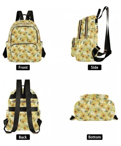 Sunflower Art Women's Backpack Purse Causal Daypack Work Travel College Business Trip Bag Shoulder Bag Small $16.63 Backpacks