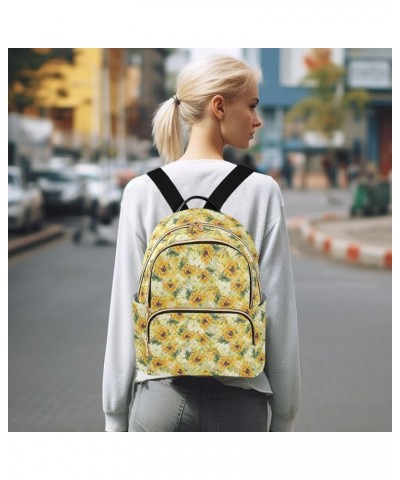 Sunflower Art Women's Backpack Purse Causal Daypack Work Travel College Business Trip Bag Shoulder Bag Small $16.63 Backpacks