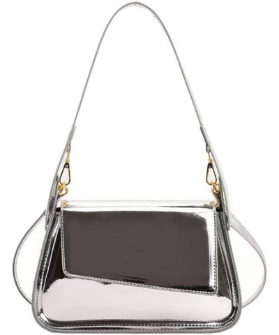 Evening Bag Women Hobo Bag Y2k Crossbody Bags Shiny Shoulder Purse Silver-b01 $11.73 Hobo Bags