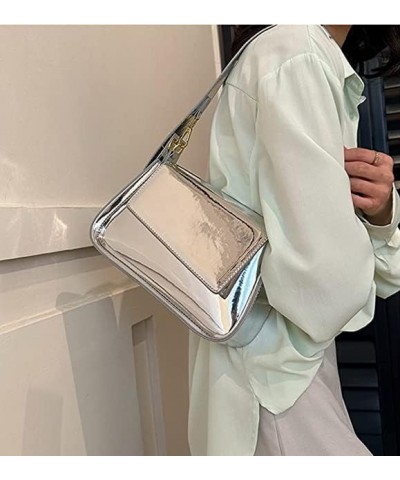 Evening Bag Women Hobo Bag Y2k Crossbody Bags Shiny Shoulder Purse Silver-b01 $11.73 Hobo Bags