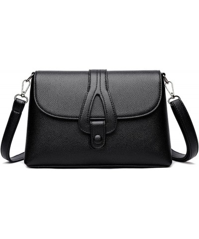 Fashion Women Crossbody Bags Pu Leather Mini Shoulder Bags for Ladies Retro Handbags (Color : Black, Size : 10 * 7 * 4inch) 1...