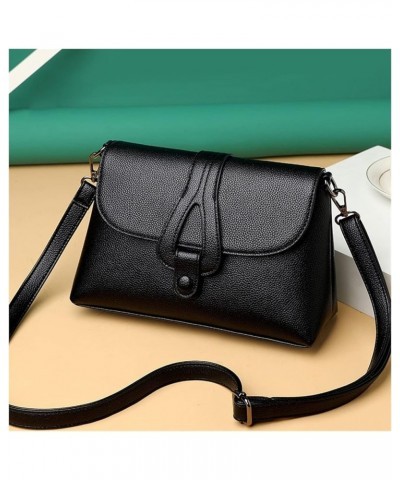 Fashion Women Crossbody Bags Pu Leather Mini Shoulder Bags for Ladies Retro Handbags (Color : Black, Size : 10 * 7 * 4inch) 1...