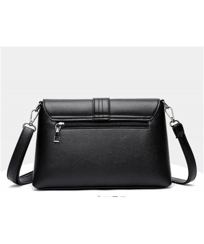 Fashion Women Crossbody Bags Pu Leather Mini Shoulder Bags for Ladies Retro Handbags (Color : Black, Size : 10 * 7 * 4inch) 1...