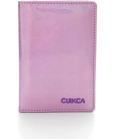 PU Leather Credit Card Holder Purple Laser Wallet RFID Blocking Bifold Wallet Coin Transparent Purse for Women and Girls $8.2...