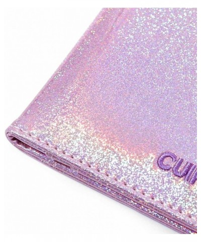 PU Leather Credit Card Holder Purple Laser Wallet RFID Blocking Bifold Wallet Coin Transparent Purse for Women and Girls $8.2...