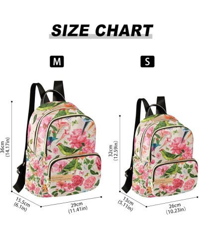 Small Backpack for Women Travel Bag Rose Flower Sunflower Birds Daypack Purse Fashion Shoulder Bag Rucksack Small A114 $10.92...