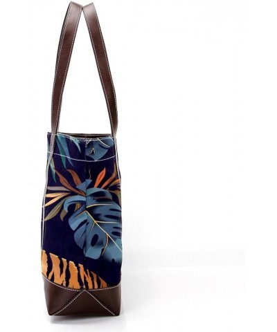 Tote Bag, Large Tote Bag, Women's Tote Handbags, Tropical Jungle Leaf Tiger, Tote Bags for Women Design 5273 $19.19 Totes