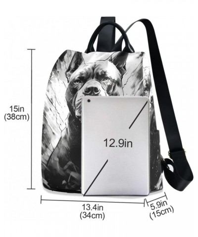 Angry Dog Portrait Backpack for Women, Fashion Anti Theft Casual Daypack Shoulder Bag Purse for Travel Work 15 inches $18.86 ...