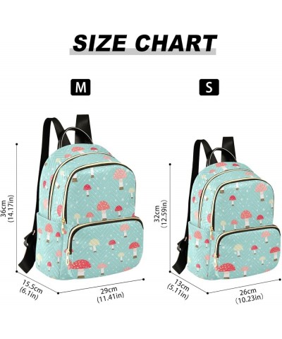 Mushroom Backpack for Women Fashion Shoulder Bags Small Casual Daypack Travel Bag S 202a3527 S(10.23"x5.11"x12.59") 202a3527 ...