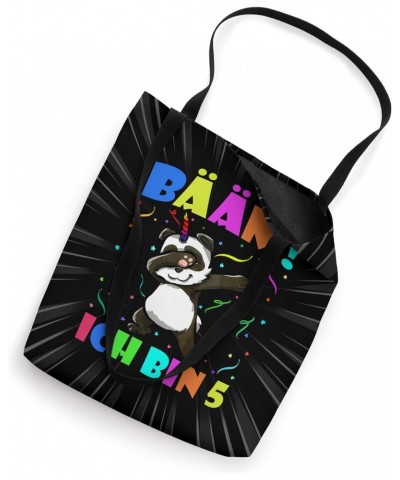 Dabbing Pandicorn - Bääm Ich Bin 5 Kids 5th Birthday Party Tote Bag $11.49 Totes