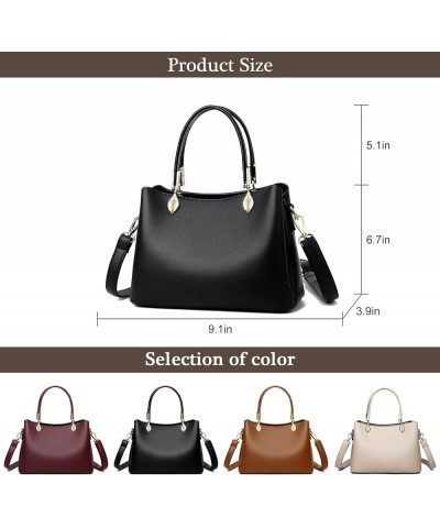 Womens Vegan Leather Handbags Fashion Shoulder Bag Ladies Top Handle Satchel Messenger Tote Bags Crossbody Purses Red $34.78 ...