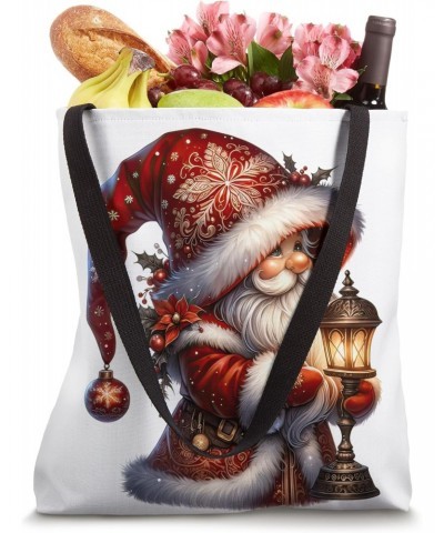 Cute Xmas Gnome In Santa Outfit For Women Unique Christmas Tote Bag $11.87 Totes