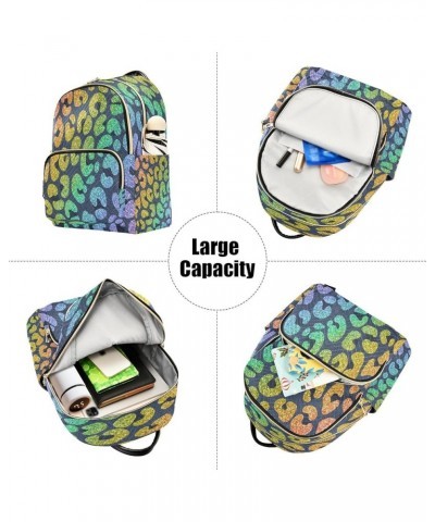 Backpack Purse for Women Leopard Prints Casual Shoulder Bag Small Backpack S Small $13.52 Backpacks