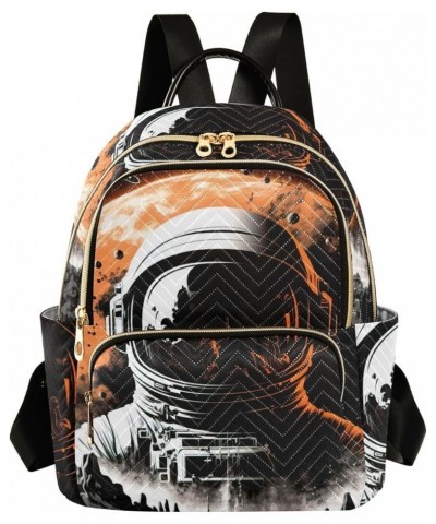 Women's Small Fashion Backpack Spaceastronaut Print Ladies Travel Daypack Aesthetic Shoulder Bag 10.2×5.1×12.5 IN $17.27 Back...