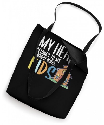 My Heart Belongs To My School Kids - Sunday School Teacher Tote Bag $13.67 Totes