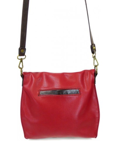 Charming Crossbody Bag With Flap Top and Zipper or Shoulder Handbag with Sea Turtle Keychain - 9 Colors Burgundy $35.10 Cross...