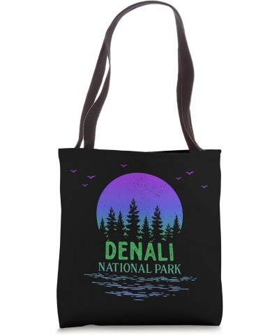 Denali National Park Alaska Colorful Gradient Souvenir Tote Bag $10.80 Totes