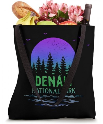 Denali National Park Alaska Colorful Gradient Souvenir Tote Bag $10.80 Totes