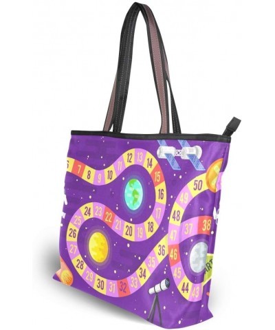 Tote Bag Kids Science Board Game Shoulder Bag Handbag for Women Girls $13.50 Shoulder Bags