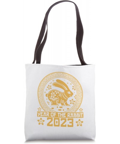 Chinese New Year 2023 Chinese Zodiac Year of the Rabbit Tote Bag $16.20 Totes