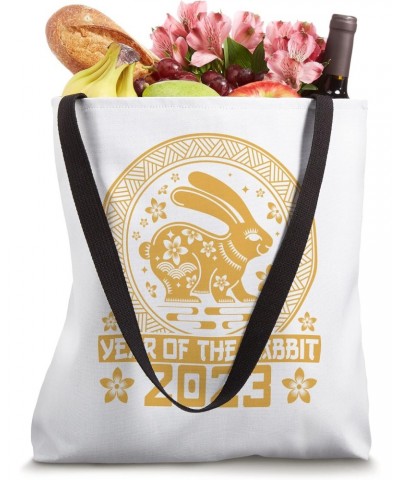 Chinese New Year 2023 Chinese Zodiac Year of the Rabbit Tote Bag $16.20 Totes