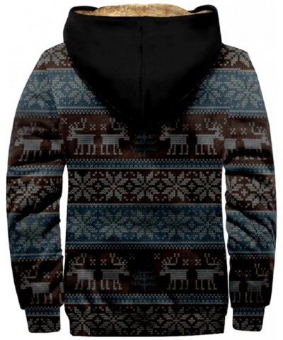 Men's Tribal Aztec Print Western Ethnic Vintage Lapel Jackets Drawstring Hooded Outerwear Winter Warm Pockets Coat 1-navy $8....