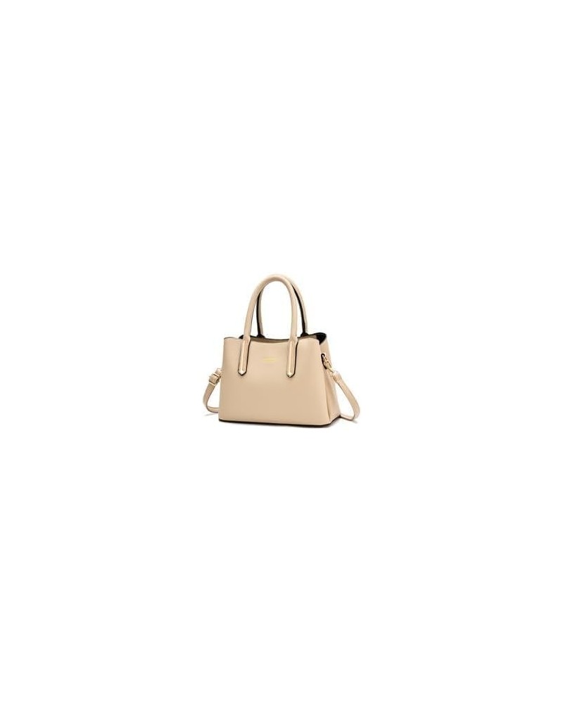 Fashion Leather Handbag For Ladies Sling Bags For Women Leather Shoulder Bag Handbags Solid Simple Handle Bags Khaki $15.95 T...