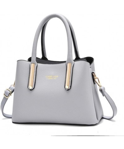 Fashion Leather Handbag For Ladies Sling Bags For Women Leather Shoulder Bag Handbags Solid Simple Handle Bags Khaki $15.95 T...