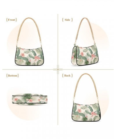 Leaves Shoulder Bag for Women Crossbody Small Tote Bag Purses with Zipper Closure Handbag for Girls Beach Travel $14.40 Shoul...