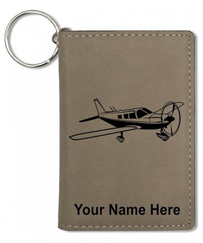 ID Holder Wallet, Low Wing Airplane, Personalized Engraving Included (Teal) Light Brown $16.79 Wallets