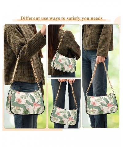 Leaves Shoulder Bag for Women Crossbody Small Tote Bag Purses with Zipper Closure Handbag for Girls Beach Travel $14.40 Shoul...