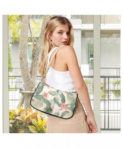 Leaves Shoulder Bag for Women Crossbody Small Tote Bag Purses with Zipper Closure Handbag for Girls Beach Travel $14.40 Shoul...