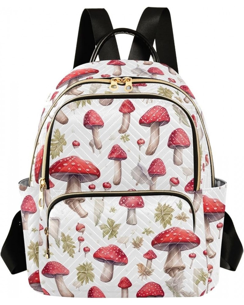 Mushroom Backpack for Women Fashion Shoulder Bags Small Casual Daypack Travel Bag S 202a3533 S(10.23"x5.11"x12.59") 202a3533 ...