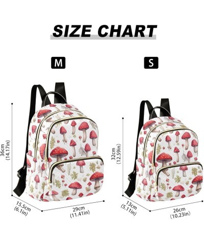 Mushroom Backpack for Women Fashion Shoulder Bags Small Casual Daypack Travel Bag S 202a3533 S(10.23"x5.11"x12.59") 202a3533 ...