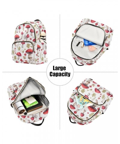 Mushroom Backpack for Women Fashion Shoulder Bags Small Casual Daypack Travel Bag S 202a3533 S(10.23"x5.11"x12.59") 202a3533 ...