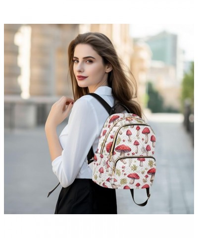 Mushroom Backpack for Women Fashion Shoulder Bags Small Casual Daypack Travel Bag S 202a3533 S(10.23"x5.11"x12.59") 202a3533 ...