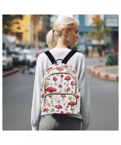 Mushroom Backpack for Women Fashion Shoulder Bags Small Casual Daypack Travel Bag S 202a3533 S(10.23"x5.11"x12.59") 202a3533 ...