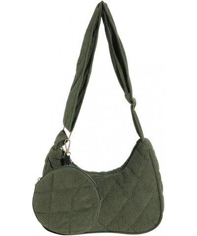 Women Tote Handbag with Purse Vintage Shoulder Bag Versatile Tote Bag Top Handle Bag Fall Winter Purse Green $8.10 Shoulder Bags