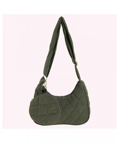 Women Tote Handbag with Purse Vintage Shoulder Bag Versatile Tote Bag Top Handle Bag Fall Winter Purse Green $8.10 Shoulder Bags