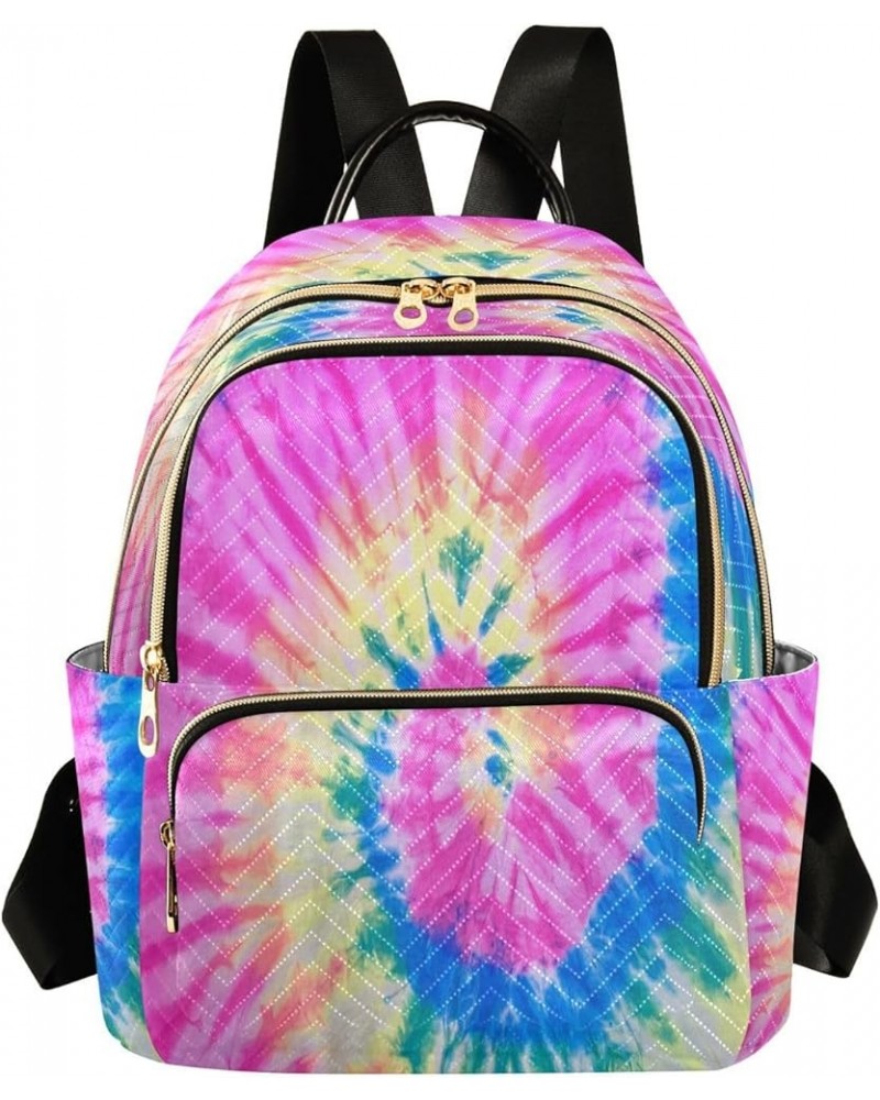 Backpack Purse for Women Tie Dye Pattern Casual Shoulder Bag Small Backpack M Small $11.44 Backpacks