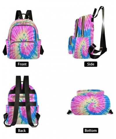 Backpack Purse for Women Tie Dye Pattern Casual Shoulder Bag Small Backpack M Small $11.44 Backpacks