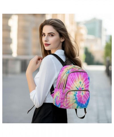 Backpack Purse for Women Tie Dye Pattern Casual Shoulder Bag Small Backpack M Small $11.44 Backpacks