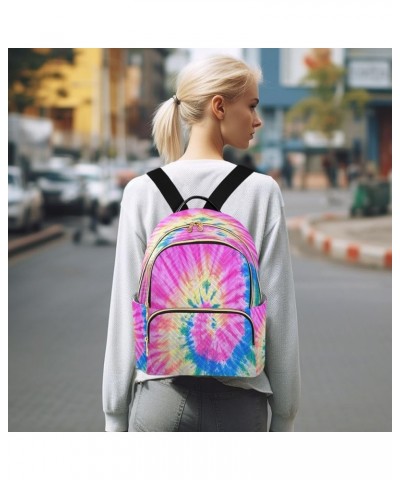 Backpack Purse for Women Tie Dye Pattern Casual Shoulder Bag Small Backpack M Small $11.44 Backpacks