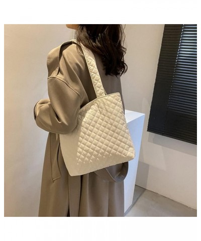 Large Capacity Shoulder Bags Women Autumn Winter Handbag White $8.01 Totes