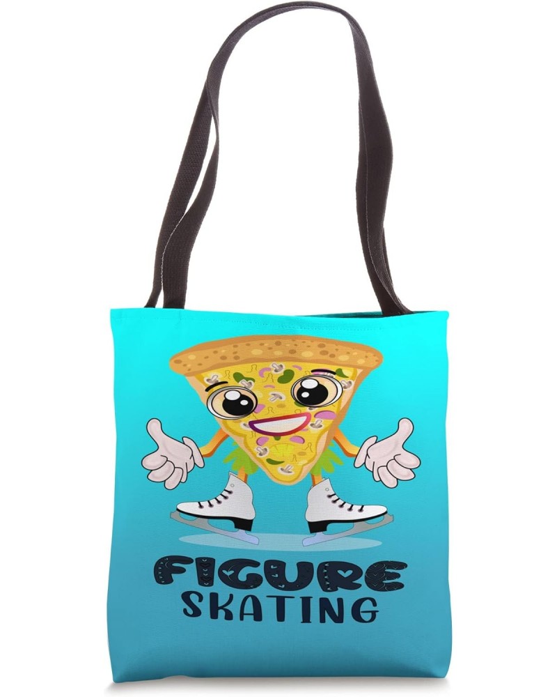 ICE FIGURE SKATING SKATER PIZZA Tote Bag $10.97 Totes