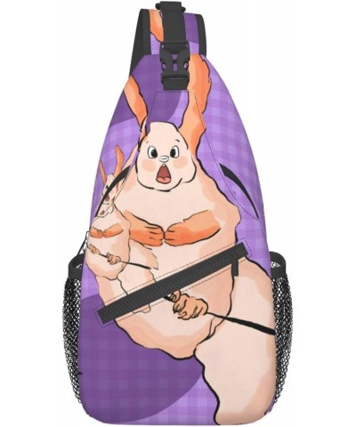 Cross chest bag diagonally Wacky Bunny pattern Suitable For Men And Women outdoor hiking Daily travel Long and short trips $1...