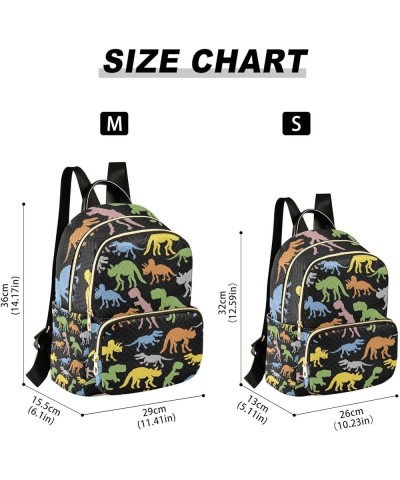 Women Backpack Bright Neon Rock Dino Anti-Theft Travel Backpack with Luggage Belt Lightweight Handbag Lady Purse Roomy Double...