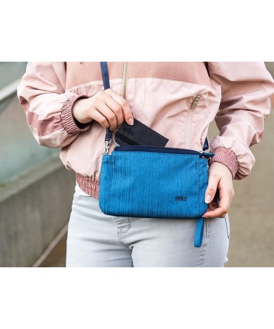 Women's Small Stride Crossbody RFID Blocking Wristlet Wallet Sapphire $29.15 Crossbody Bags