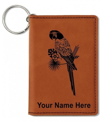 ID Holder Wallet, Parrot, Personalized Engraving Included (Teal) Dark Brown $13.72 Wallets