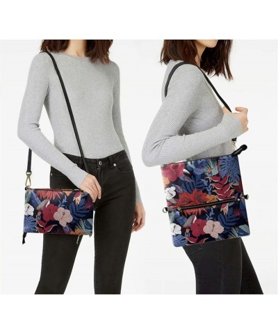 Women Cross-body Envelope Bag Purse Clutch Pouch with Zipper Closure Fantasy $13.80 Crossbody Bags